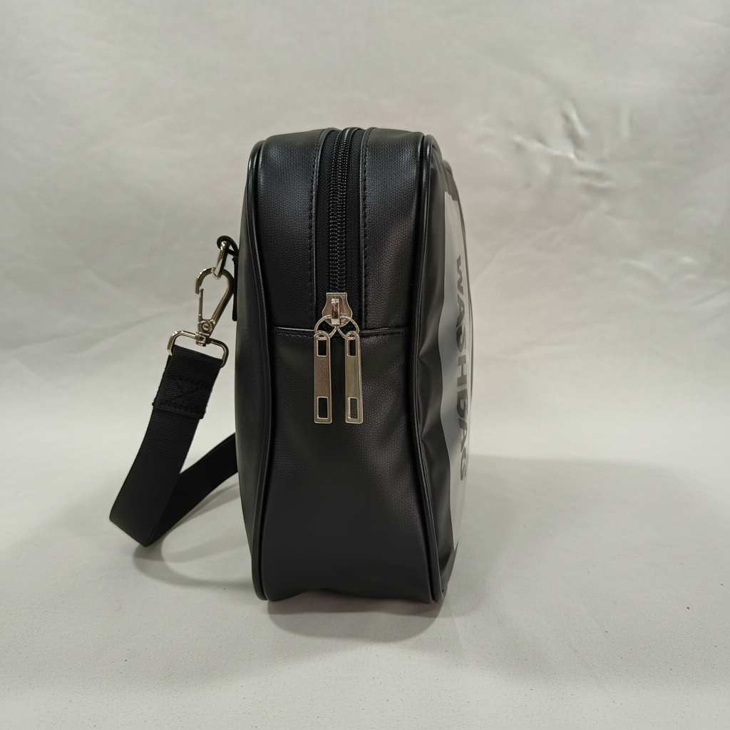 Black Washbag - Premium Side View